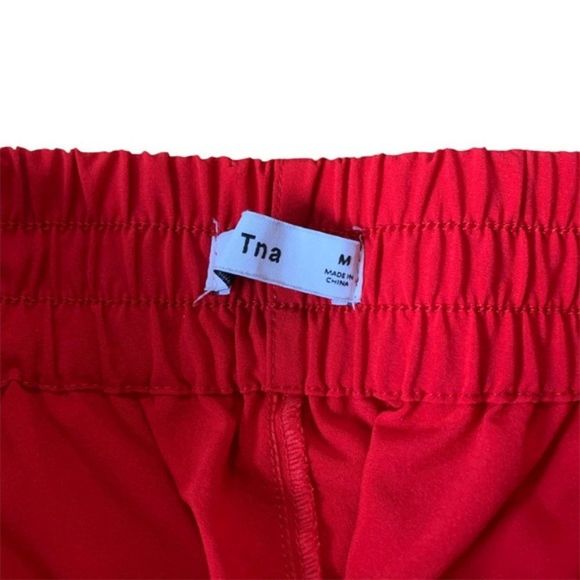 Aritzia TNA Red Riley Track Pants Size Medium - Picture 5 of 9